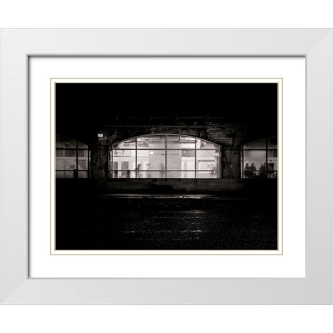 Under the Overpass No 5 White Modern Wood Framed Art Print with Double Matting by Carson, Brian