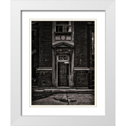University of Toronto Fitzgerald Building No 1 White Modern Wood Framed Art Print with Double Matting by Carson, Brian