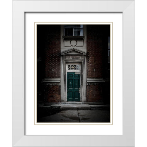 University of Toronto Fitzgerald Building No 1 Color White Modern Wood Framed Art Print with Double Matting by Carson, Brian
