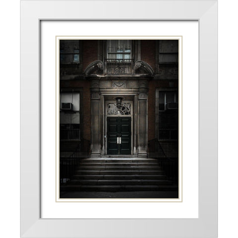 University of Toronto Fitzgerald Building No 2 Color White Modern Wood Framed Art Print with Double Matting by Carson, Brian