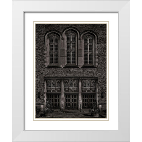 Yorkminster Park Baptist Church White Modern Wood Framed Art Print with Double Matting by Carson, Brian