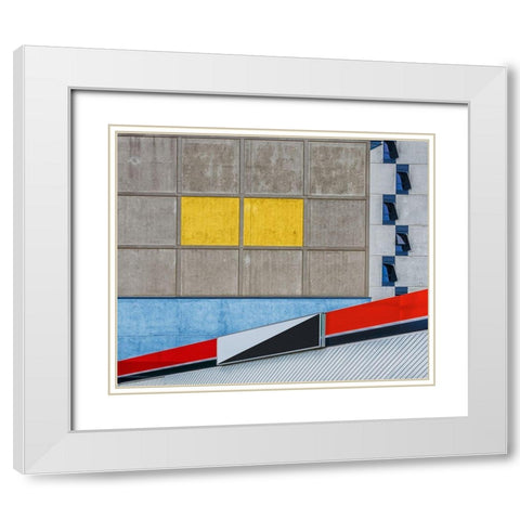 What Can I Say White Modern Wood Framed Art Print with Double Matting by Pearson, Wayne