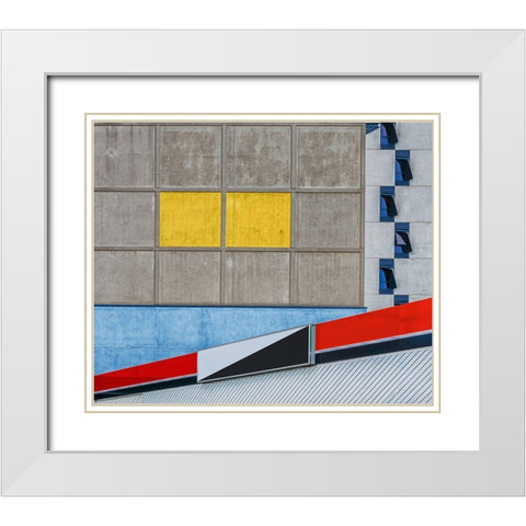 What Can I Say White Modern Wood Framed Art Print with Double Matting by Pearson, Wayne