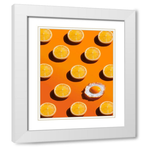 Sunny Side White Modern Wood Framed Art Print with Double Matting by Belenko, Dina