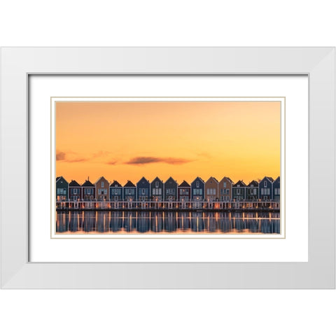 Fragile like feather White Modern Wood Framed Art Print with Double Matting by Nakul Photography