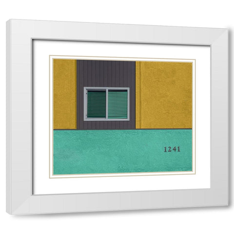 1241 White Modern Wood Framed Art Print with Double Matting by Labagnara, Roxana