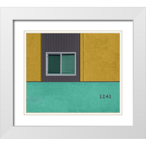 1241 White Modern Wood Framed Art Print with Double Matting by Labagnara, Roxana