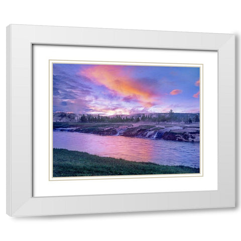 Firehole River-Yellowstone National Park-Wyoming White Modern Wood Framed Art Print with Double Matting by Fitzharris, Tim