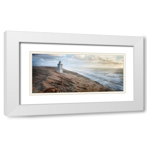 Crack in time II White Modern Wood Framed Art Print with Double Matting by Hubrich, Jorg