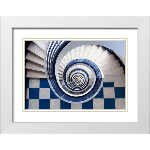 Anchor White Modern Wood Framed Art Print with Double Matting by Zimmermann, Max