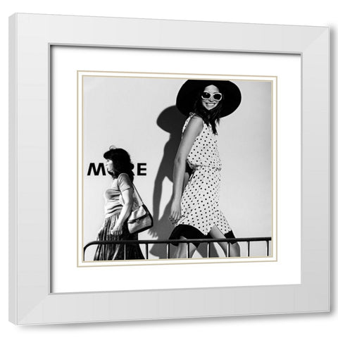 ME and My Expectations White Modern Wood Framed Art Print with Double Matting by Kostadinov, Bobby