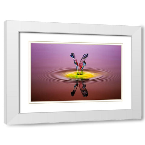 you and me White Modern Wood Framed Art Print with Double Matting by Berkati, Muhammad