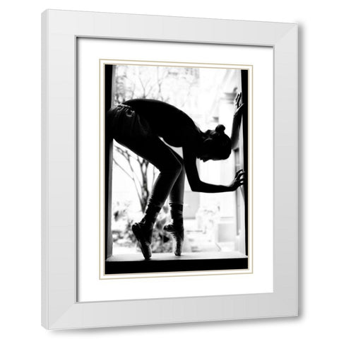 Lorn White Modern Wood Framed Art Print with Double Matting by Osorio, Melissa