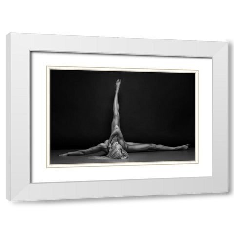 bodyscape White Modern Wood Framed Art Print with Double Matting by Belovodchenko, Anton