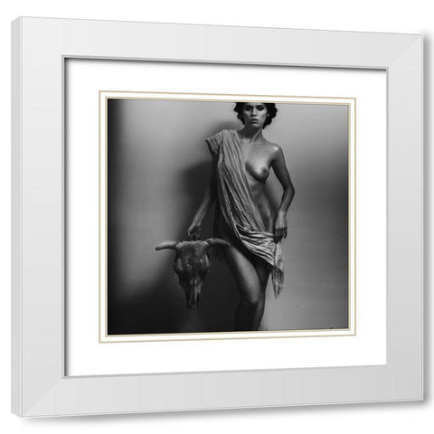 Nemesis White Modern Wood Framed Art Print with Double Matting by Pereverzov, Alexander