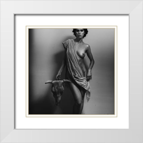 Nemesis White Modern Wood Framed Art Print with Double Matting by Pereverzov, Alexander