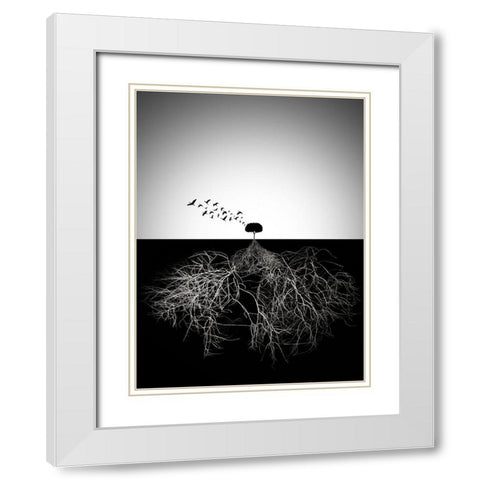 Do not judge according to appearance White Modern Wood Framed Art Print with Double Matting by Arslanian, Souren