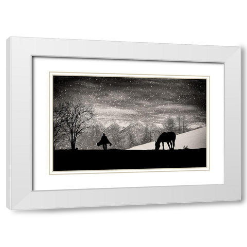 Its time to go White Modern Wood Framed Art Print with Double Matting by Guarino, Vito