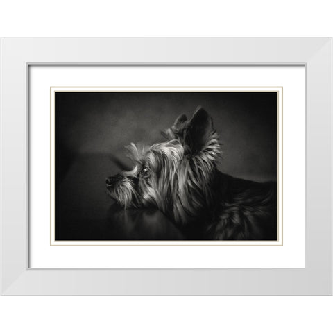 I have been waiting for you ... White Modern Wood Framed Art Print with Double Matting by Lacz, Krisztina