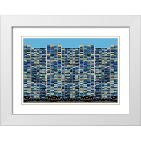 Big bigger biggest White Modern Wood Framed Art Print with Double Matting by Van Maastricht, Henk