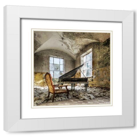 in heaven White Modern Wood Framed Art Print with Double Matting by Benz, Mario