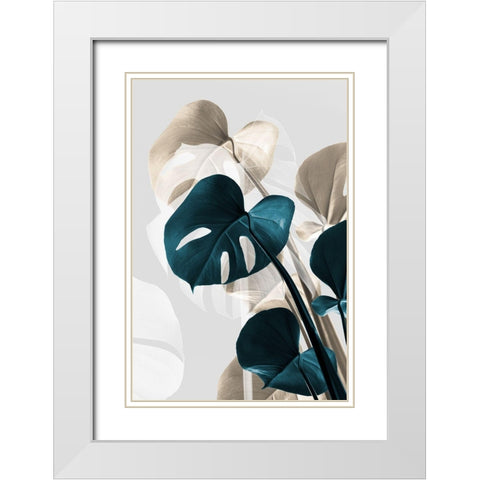 Monstera Creative 10 White Modern Wood Framed Art Print with Double Matting by Artographie Studio