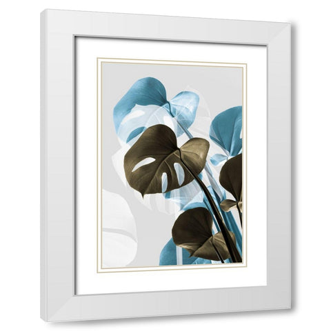 Monstera Creative 13 White Modern Wood Framed Art Print with Double Matting by Artographie Studio