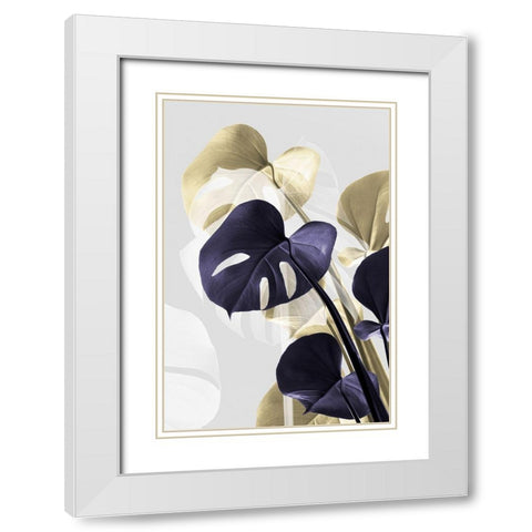 Monstera Creative 14 White Modern Wood Framed Art Print with Double Matting by Artographie Studio