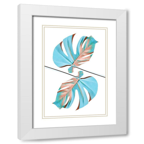 Ying Yang 05 White Modern Wood Framed Art Print with Double Matting by Artographie Studio