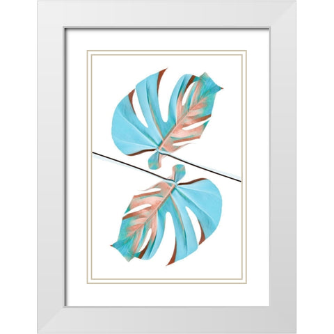 Ying Yang 05 White Modern Wood Framed Art Print with Double Matting by Artographie Studio