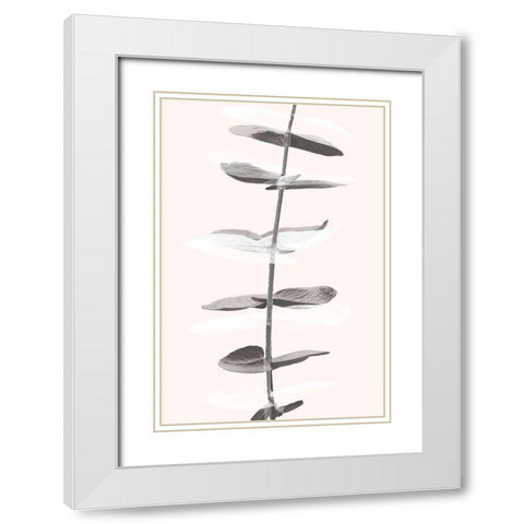 Eucalyptus Creative 11 White Modern Wood Framed Art Print with Double Matting by Artographie Studio