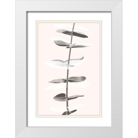 Eucalyptus Creative 11 White Modern Wood Framed Art Print with Double Matting by Artographie Studio