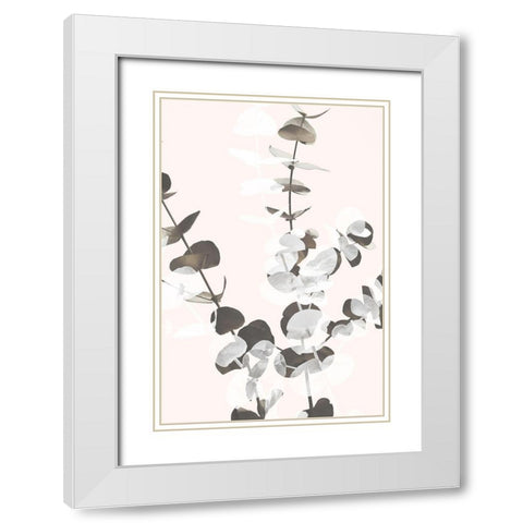 Eucalyptus Creative 12 White Modern Wood Framed Art Print with Double Matting by Artographie Studio