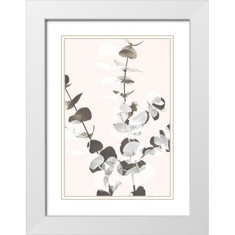 Eucalyptus Creative 12 White Modern Wood Framed Art Print with Double Matting by Artographie Studio
