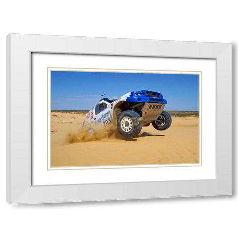 King of the Desert White Modern Wood Framed Art Print with Double Matting by Alaberdov, Arsen