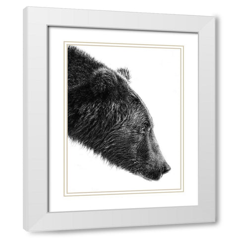 The Salmon Catcher White Modern Wood Framed Art Print with Double Matting by Lee, Anchor