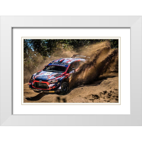 Maximum Attack White Modern Wood Framed Art Print with Double Matting by Flavius, Croitoriu