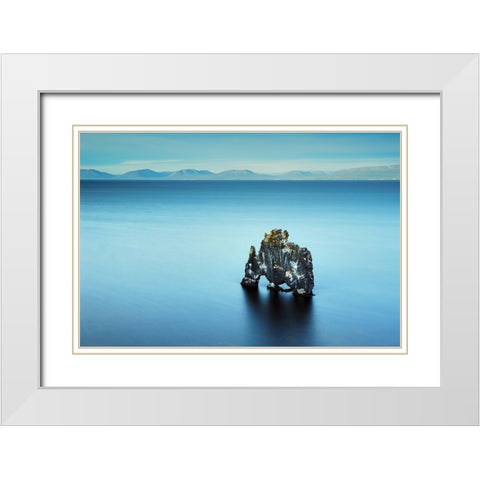 In the middle of nowhere White Modern Wood Framed Art Print with Double Matting by Ruoppolo, Luigi
