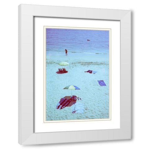 Happy Youre Gone White Modern Wood Framed Art Print with Double Matting by Correia, Rui