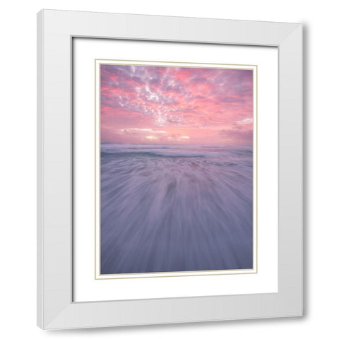Courage White Modern Wood Framed Art Print with Double Matting by Vandewalle, Richard