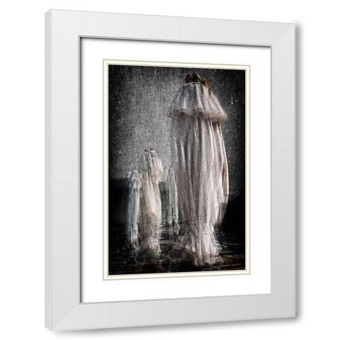 Ghosts of summer White Modern Wood Framed Art Print with Double Matting by Corte, Raffaele