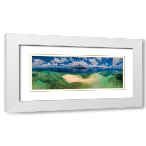 Aerial panoramic view from SazilAc White Modern Wood Framed Art Print with Double Matting by Gabriel, Barathieu