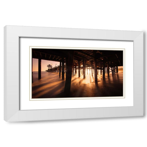 San Clemente-California White Modern Wood Framed Art Print with Double Matting by Andria, Miary