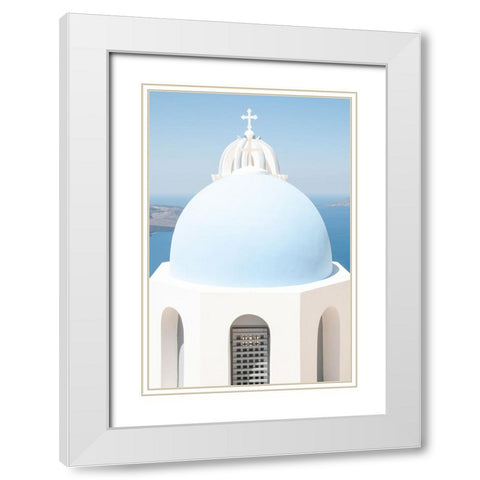 The dome White Modern Wood Framed Art Print with Double Matting by Wride, Linda