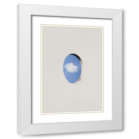 Cloud services White Modern Wood Framed Art Print with Double Matting by Cederberg, Marcus