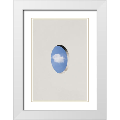 Cloud services White Modern Wood Framed Art Print with Double Matting by Cederberg, Marcus