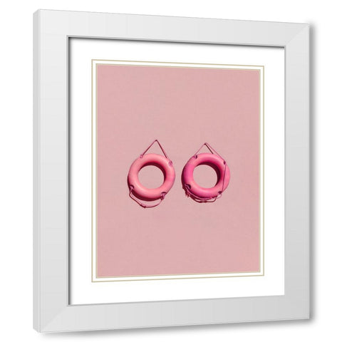 You jump I jump White Modern Wood Framed Art Print with Double Matting by Cederberg, Marcus