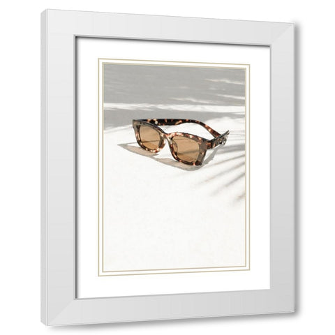 Pool 005 White Modern Wood Framed Art Print with Double Matting by Artographie Studio