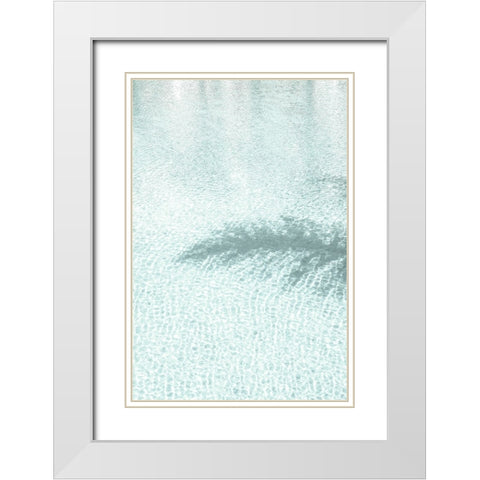 Pool 006 White Modern Wood Framed Art Print with Double Matting by Artographie Studio