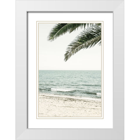 Solaris 03 White Modern Wood Framed Art Print with Double Matting by Artographie Studio